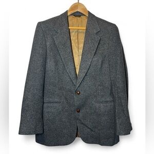Vintage Neiman‎ Marcus Men 40 100% Camel Hair Blazer 2 Button Notch Lapel Blazer